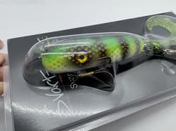 9” Svartzonker Tail V2 Green Perch Rubber Swimbait Pullbait Jerkbait Musky Lure - Thumbnail 2