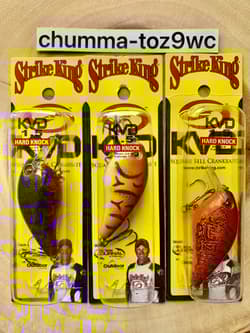 KVD1.5 (Lot Of 3) “Hard Knock” Square-bill Crankbaits, Strike King, Bass, NWT! - Thumbnail 9