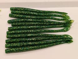 Gary Yamamoto Cut Tail Worm 4 inch Set Chartreuse Lure Set - Thumbnail 4