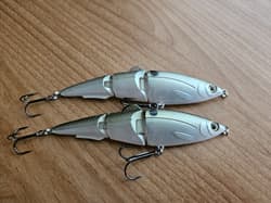 (2) Strike King Sexy Swimmer Jointed Swimbait Fishing Lures, DISCONTINUED  - Thumbnail 2