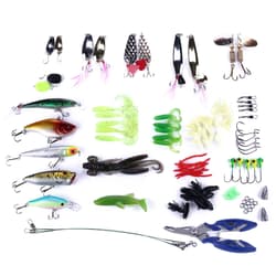 110PCS Lot Fishing Accessories Lures Gear Bass Bait Hooks Tackle Box Set Kit - Thumbnail 5