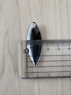 Blade Willow Leaf Spinnerbait Blade Tune 3.5" Silver for Alabama Rig Used - Thumbnail 3