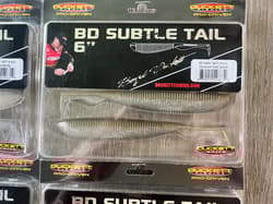 Duckett BD Subtle Tail 6inch Soft Plastic Swimbaits - 4 PACK FISHING LURE BUNDLE - Thumbnail 7