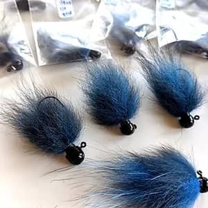 Brian's Blue Fox Puff Jigs