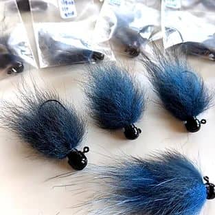 Brian's Blue Fox Puff Jigs