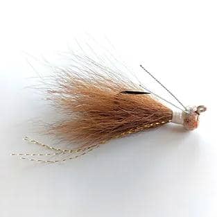 Brian's White/Brown FB Bucktail (1/4oz) Jig