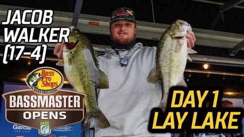 Jacob Walker leads Day 1 with 17 pounds, 4 ounces at Lay Lake (Bassmaster Eastern Open)