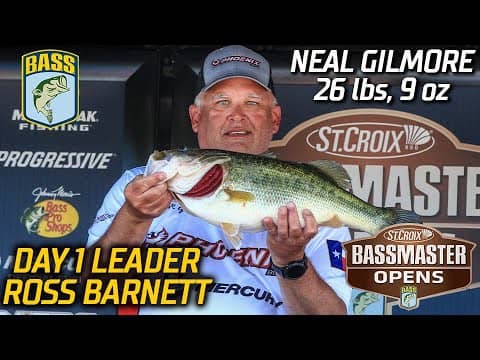 Neal Gilmore leads Day 1 of Bassmaster Open at Ross Barnett (26 pounds, 9 ounces)