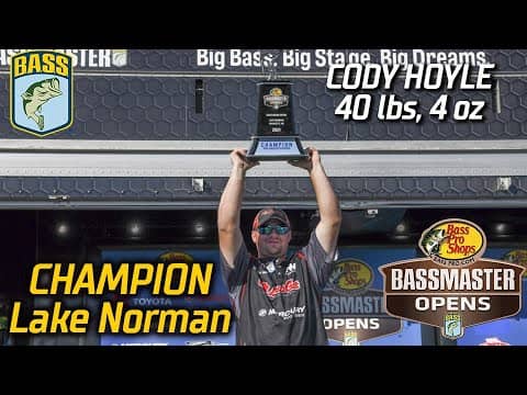 Cody Hoyle wins the Basspro.com OPEN at Lake Norman with 40 pounds, 4 ounces