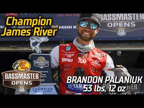Brandon Palaniuk wins the Basspro.com OPEN at the James River with 53 pounds, 12 ounces