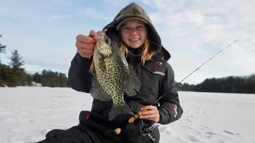 I Finally Found ICE!! Early Ice Ontario Crappie!