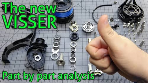 The NEW VISSER - Part by part detailed analysis - Never saw this before in a spinning reel!!