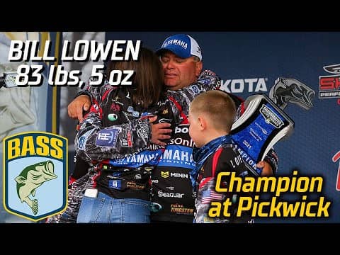 Bill Lowen wins Bassmaster Elite at Pickwick with 83 pounds, 5 ounces