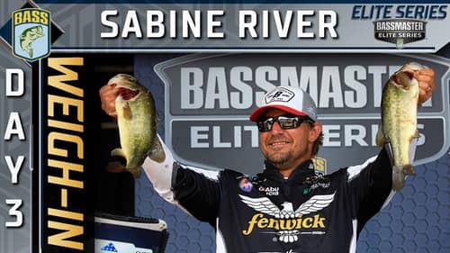 Weigh-in: Day 3 of Bassmaster Elite at Sabine River