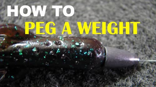 The Right Way To Peg A Weight on A Texas Rig | Bass Fishing