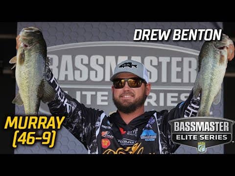 Drew Benton leads Day 2 of Bassmaster Elite at Lake Murray with 46 pounds, 9 ounces.