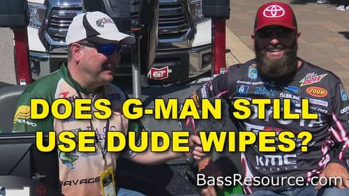Does G-Man Still Use Dude Wipes? | Bass Fishing