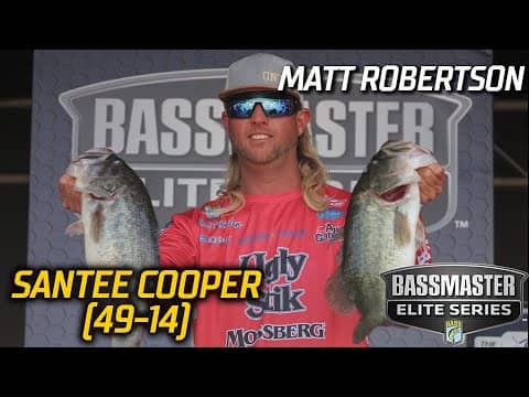 Matt Robertson leads Day 2 of Bassmaster Elite at Santee Cooper with 49 pounds, 14 ounces