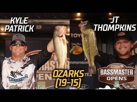 Bassmaster OPEN: Kyle Patrick + JT Thompkins share Day 1 lead at Lake of the Ozarks (19 lbs, 15 oz)