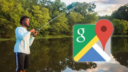 Google Maps Fishing Challenge (We Found A FARM POND With Big Bass)