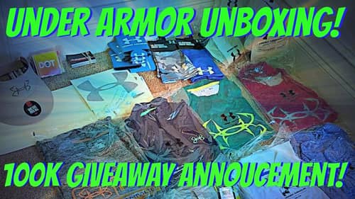 Under Armor Unboxing & 100k Giveaway Announcement