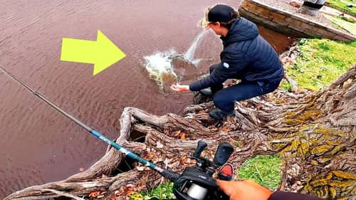 Bizarre MASSIVE Catch Bank Fishing Minutes Before SEVERE Spring Storm!!