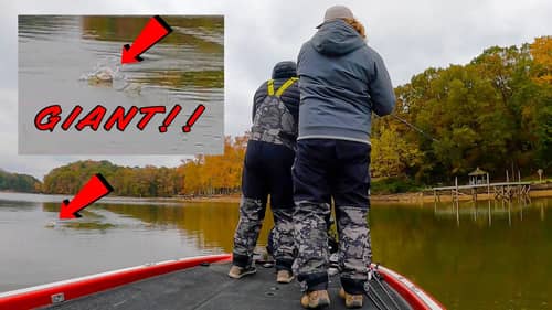 How To LOSE A 10 LBER In The Cold 😳😂 Late Fall Bass Fishing FAIL!!