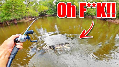 Backwoods River Fishing Turns TERRIFYING in Minutes! (We LEFT)