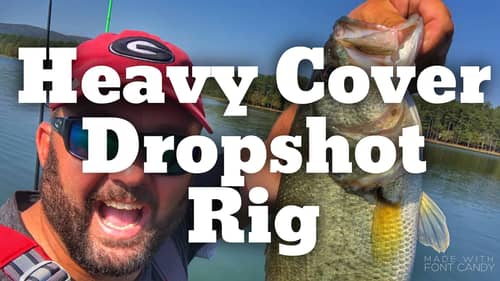 How to Fish the Dropshot Rig in Thick Brush - Heavy Cover Bass Fishing