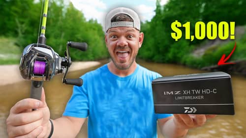 Creek Fishing w/ $1000 Baitcaster! (SURPRISING)
