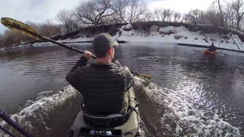 How To Launch A Kayak During Winter...