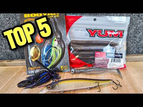 TOP 5 Spring Lures ANYONE Can Catch Bass With!