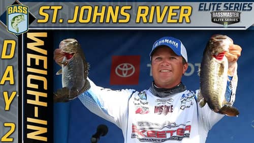 2021 Bassmaster Elite at St. Johns River, FL - Day 2 Weigh-In