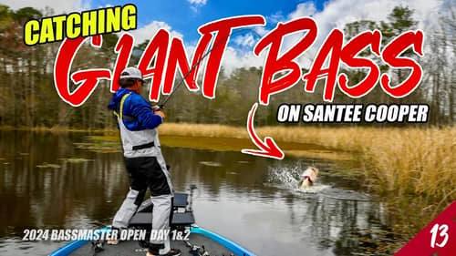 Catching GIANT BASS on Santee Cooper Lakes! - Bassmaster Open (Day 1&2) - UFB S4 E13 - (4K)