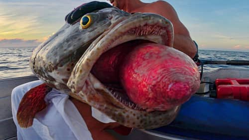 Weird Deep Sea Fish with Barotrauma
