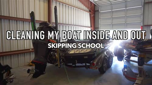 Skipping School To Clean My Boat - (Bass Fishing VLOG)