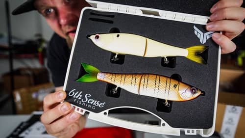 UNBOXING: 6th Sense Draw Glide Bait | Monster Fish Pulls My 21 Foot Boat Down The Lake!!!