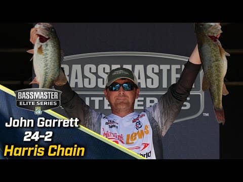 John Garrett leads Day 1 of Bassmaster Elite at the Harris Chain of Lakes with 24 pounds, 2 ounces