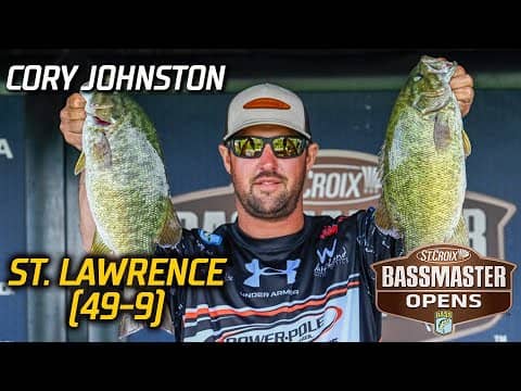 Bassmaster OPEN: Cory Johnston leads Day 2 at St. Lawrence River with 49 pounds, 9 ounces