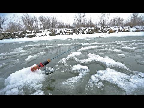 What Lives Under This Ice?? — Lake X Ice Fishing