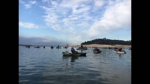 Kayak Tournament on Folsom Lake
