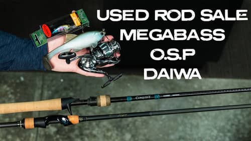 What's New This Week! Huge Used Rod Sale, Megabass, O.S.P, Daiwa, And More!!