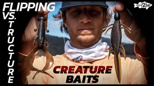 Creature Baits for Bass: Flipping and Pitching vs. Structure Fishing