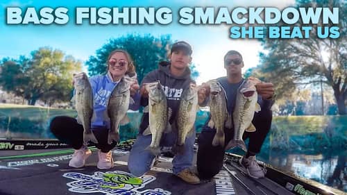 Bass Fishing Smackdown (She Beat Us)