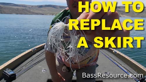 How To Replace A Skirt On A Spinnerbait or Jig | Bass Fishing