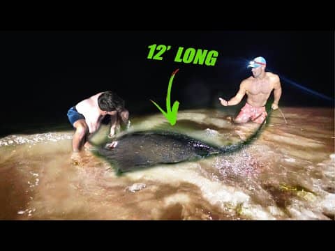 MONSTROUS Ancient Fish LANDED From BEACH! (Biggest Fish of My life)