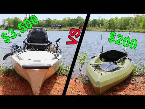 Cheap Kayak VS. Expensive Kayak -- Fishing CHALLENGE