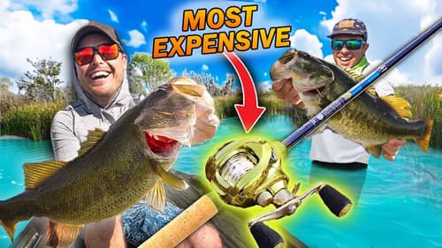 WORLDS MOST EXPENSIVE Fishing Reel CHALLENGE!