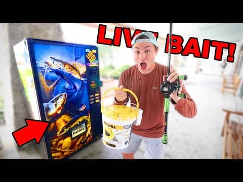 Live Bait VENDING MACHINE Catches BIG FISH!