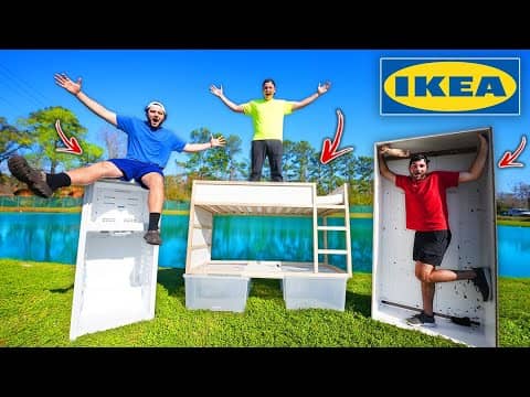 Ikea 1v1v1 Build Your Own Boat Challenge!